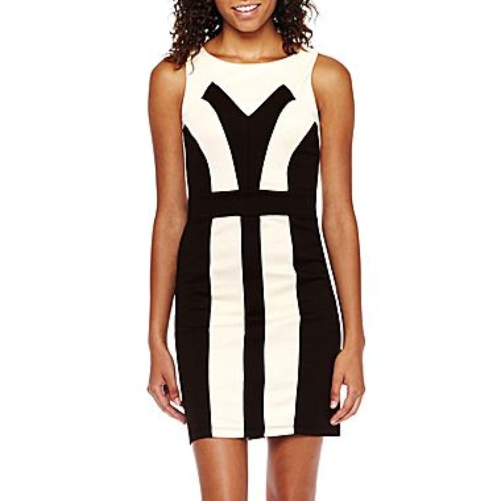 Colorblock Party Cocktail Dress